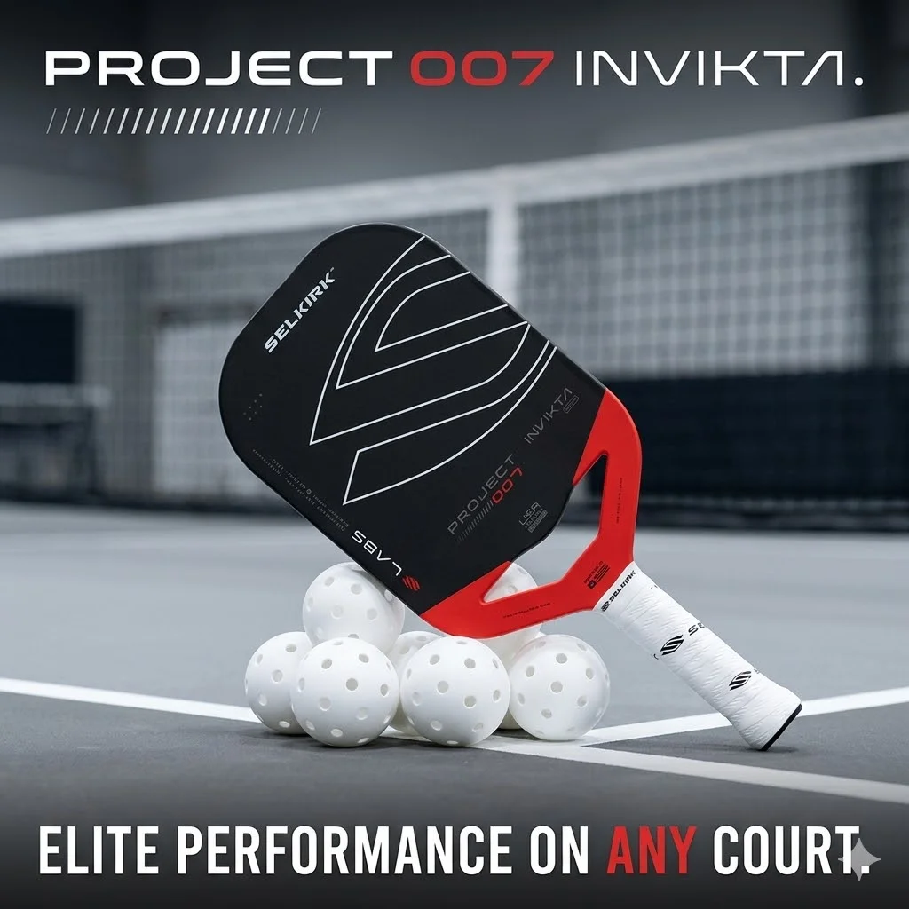 Selkirk LABS Project 007 Invikta Carbon Fiber Pickleball Paddles Edgeless Titanium Mesh High Spin Power Control Pro Racket
Selkirk LABS Project 007 Invikta Carbon Fiber Pickleball Paddles Edgeless Titanium Mesh High Spin Power Control Pro Racket