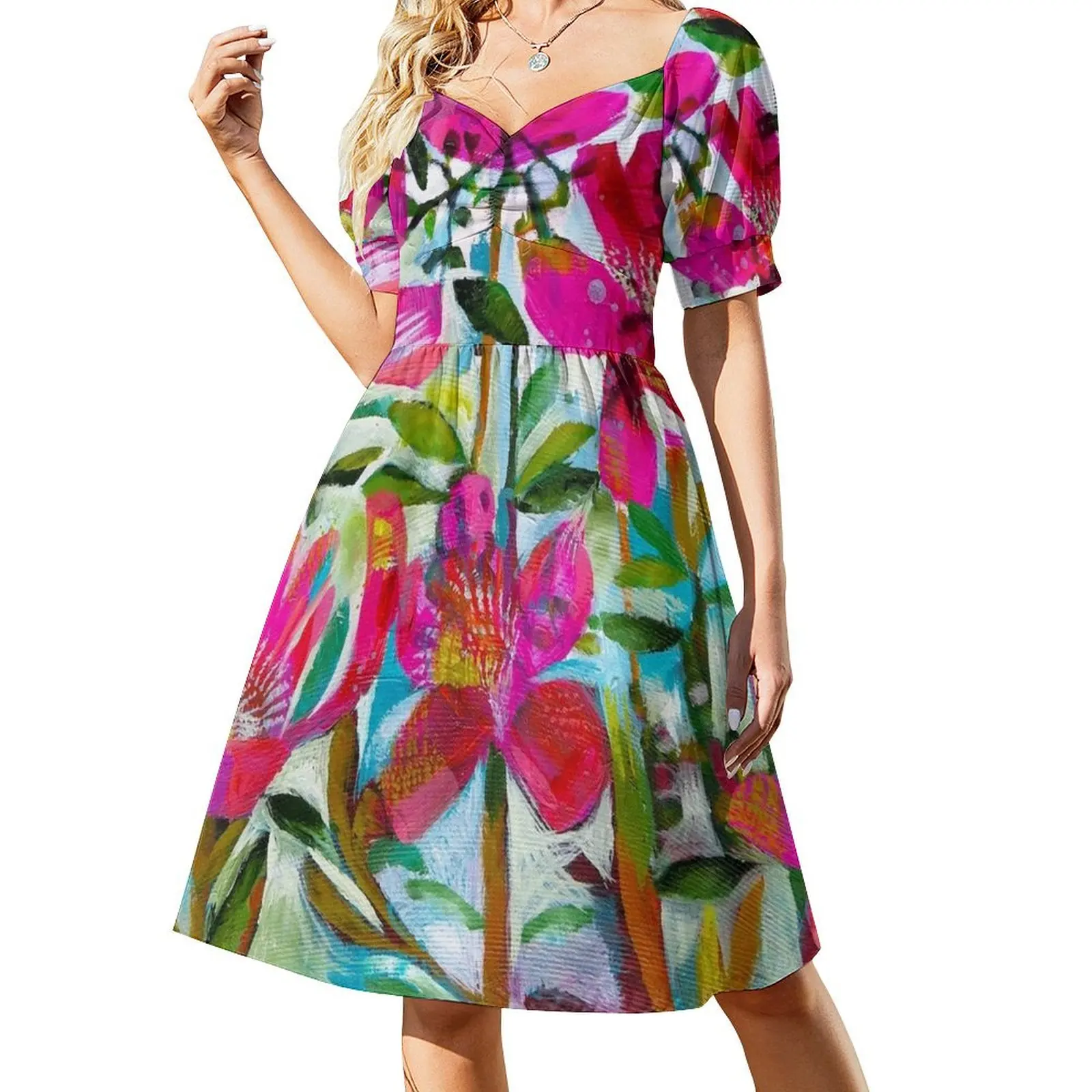 Summer roses Short Sleeved Dress Summer dresses for women elegant women's sets african dresses for woman Dress
Summer roses Short Sleeved Dress Summer dresses for women elegant women's sets african dresses for woman Dress