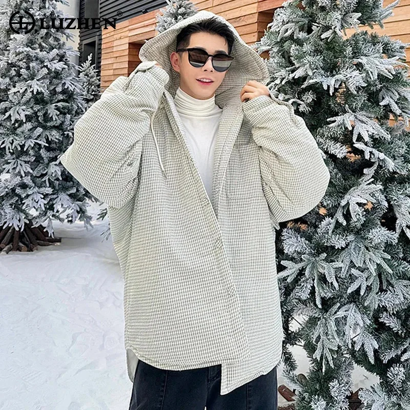 LUZHEN Men's Winter Hooded Padded Coat Original Designer Korean Thin Cotton Jackets Stylish 2024 Casual Thermal Clothes LZ5609
LUZHEN Men's Winter Hooded Padded Coat Original Designer Korean Thin Cotton Jackets Stylish 2024 Casual Thermal Clothes LZ5609