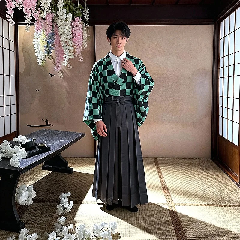 Tanjiro Kamado Cosplay Costume Kimono Set with Haori Corps Uniform for Adult
Tanjiro Kamado Cosplay Costume Kimono Set with Haori Corps Uniform for Adult