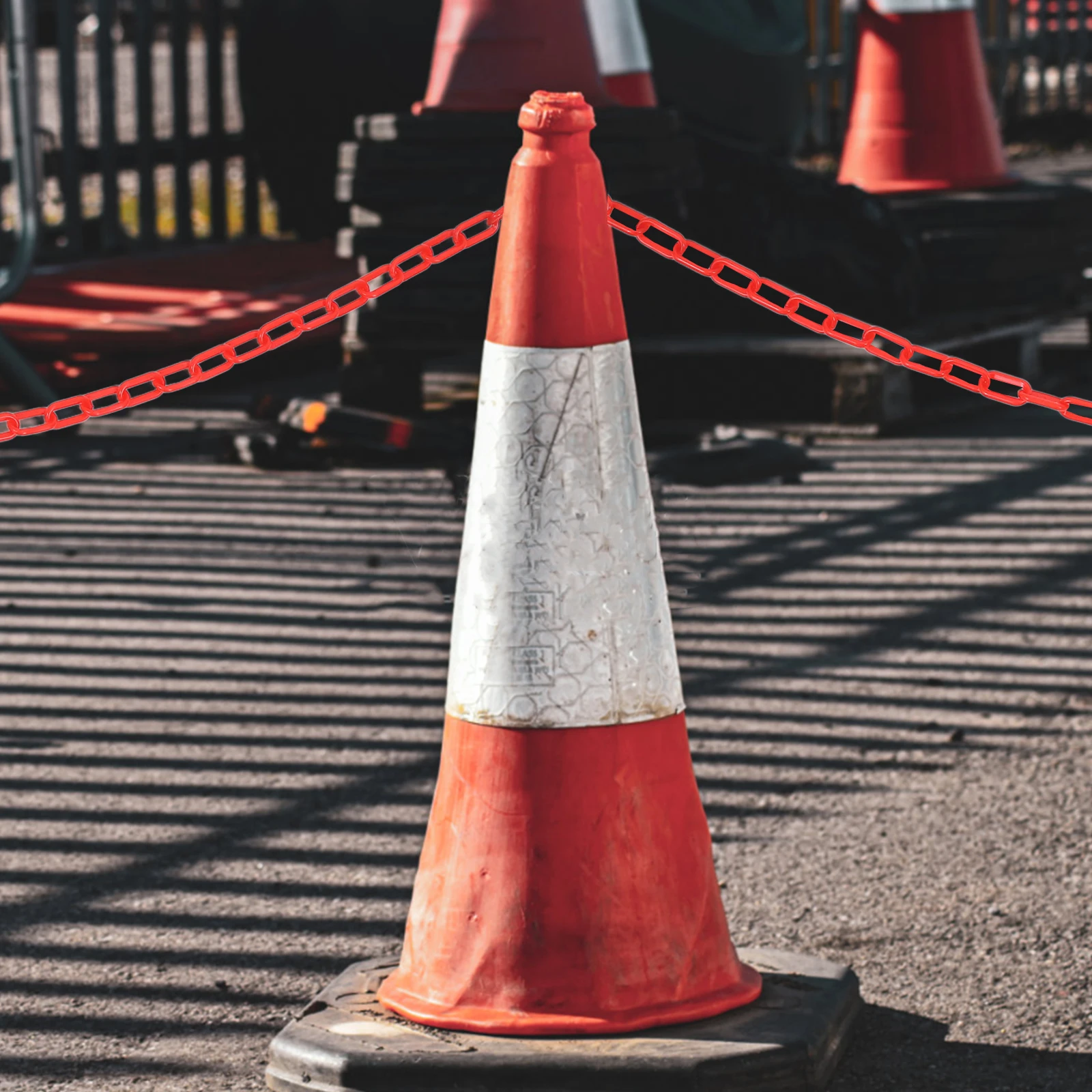 Plastic Safety Chain Red Heavy Duty Adjustable Traffic Barrier Chain For Crowd Control Construction Caution Chains Road Cones
Plastic Safety Chain Red Heavy Duty Adjustable Traffic Barrier Chain For Crowd Control Construction Caution Chains Road Cones