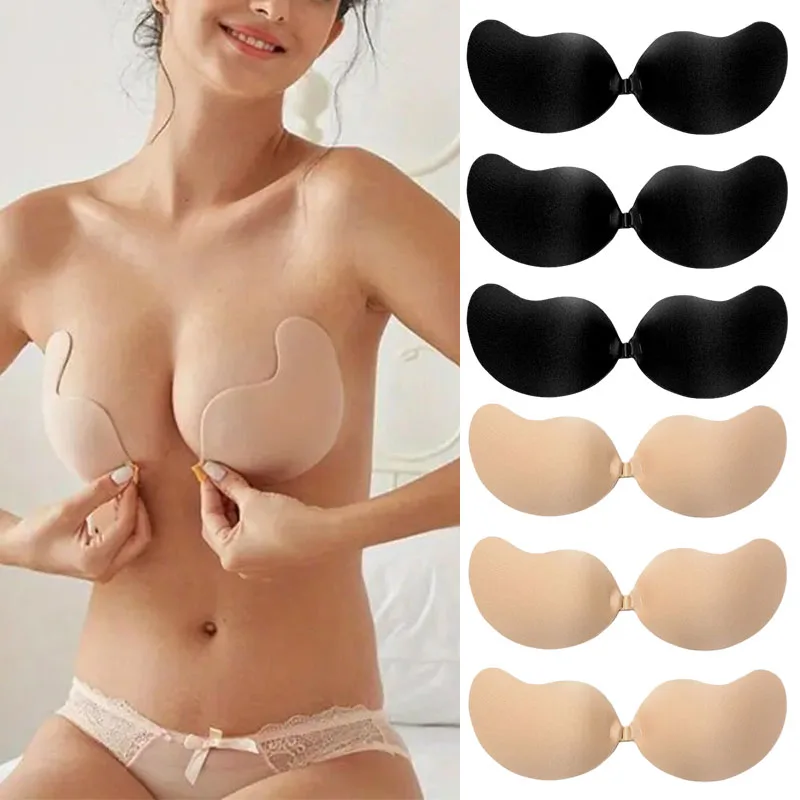 1PCS Invisible Adhesive Push Up Bra For Women Seamless Strapless Silicone Nipple Covers Reusable Sticky Bra Lingerie Accessories
1PCS Invisible Adhesive Push Up Bra For Women Seamless Strapless Silicone Nipple Covers Reusable Sticky Bra Lingerie Accessories