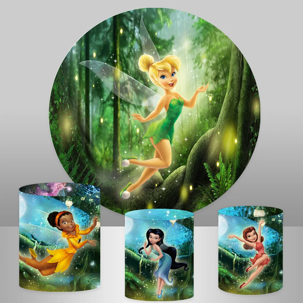 Tinkerbell Round Backdrop Green Forest Fairy Princess Birthday Decora Party Banner Baby Shower Circle Photo Background
Tinkerbell Round Backdrop Green Forest Fairy Princess Birthday Decora Party Banner Baby Shower Circle Photo Background