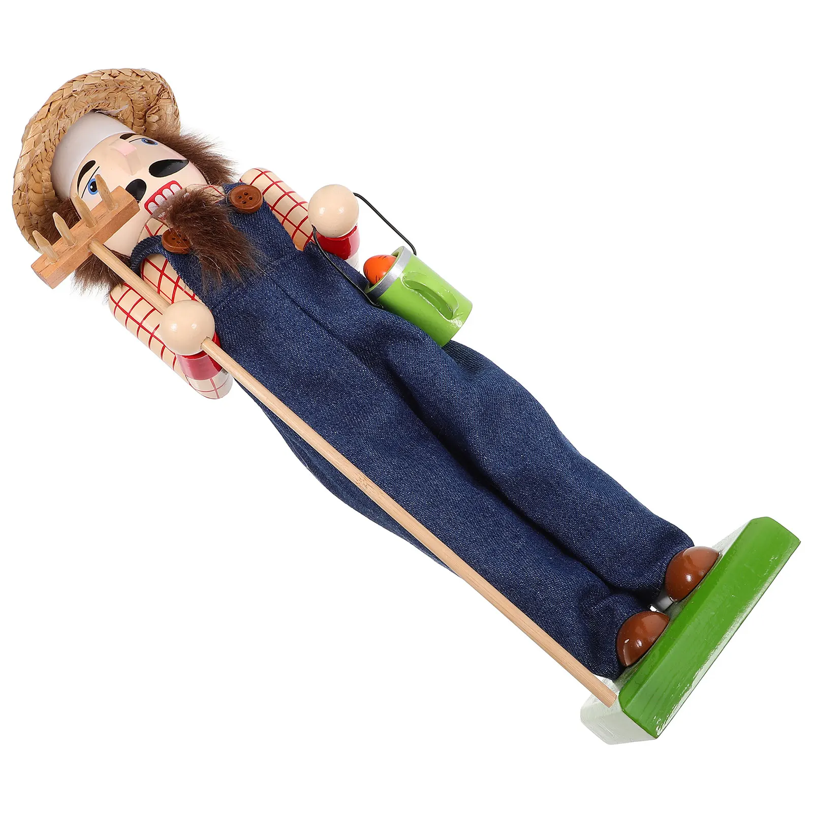 Classic Wooden Nutcracker Hand Painted Christmas Decoration Straw Hat Xmas Desktop Nutcracker Holiday Gift Ornament
Classic Wooden Nutcracker Hand Painted Christmas Decoration Straw Hat Xmas Desktop Nutcracker Holiday Gift Ornament