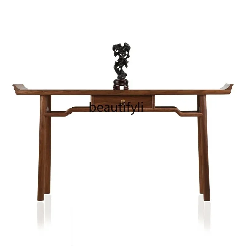 New Chinese-style entrance cabinet Zen solid wood end view table upturned head supply table partition decorative cabinet
New Chinese-style entrance cabinet Zen solid wood end view table upturned head supply table partition decorative cabinet