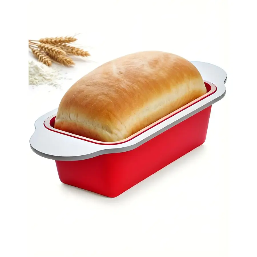 Высококачественная силиконовая форма для выпечки хлеба с антипригарным покрытием, 9x5 дюймов, прочная стальная рама, нетоксичная, без BPA и PFOA, идеально подходит для кексов.
Высококачественная силиконовая форма для выпечки хлеба с антипригарным покрытием, 9x5 дюймов, прочная стальная рама, нетоксичная, без BPA и PFOA, идеально подходит для кексов.