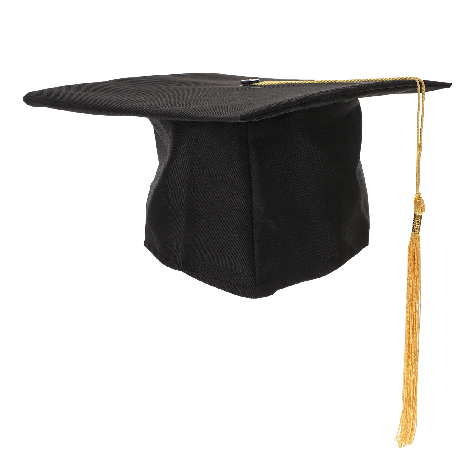 Graduation Hat 24x24cm Adjustable Black Yellow Polyester Party Costume Disco Accessory Fancy Dress Bachelor Cap
Graduation Hat 24x24cm Adjustable Black Yellow Polyester Party Costume Disco Accessory Fancy Dress Bachelor Cap