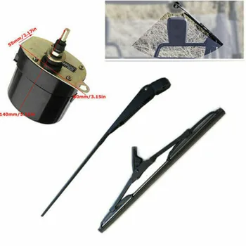 12V Universal Windscreen Wiper Motor Blade For Fishing-Boat Caravan For Jeep Tractors Fishing Caravans-ATV-UTV Power Tools