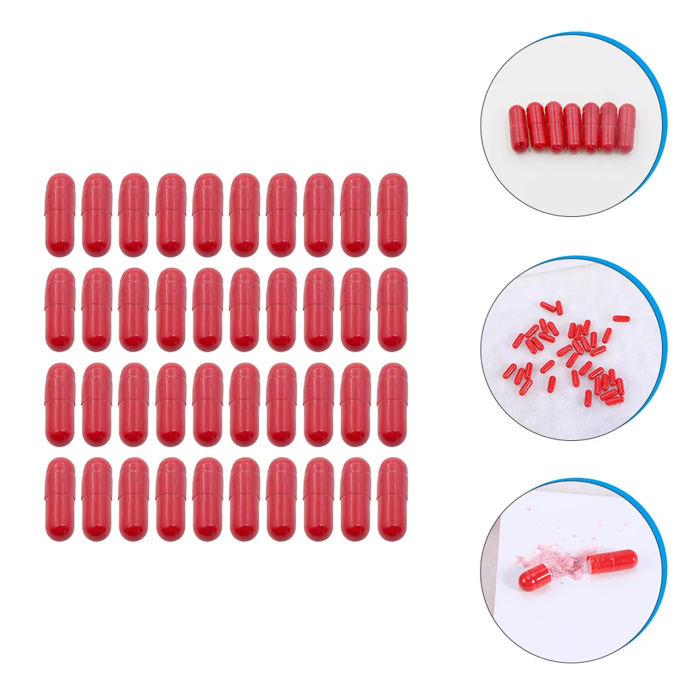 40pcs Fake Capsules Blood For Halloween Pills Red Body Decoration Costume Halloween Pranks Tricks Edible Stage Mouth Prop
40pcs Fake Capsules Blood For Halloween Pills Red Body Decoration Costume Halloween Pranks Tricks Edible Stage Mouth Prop