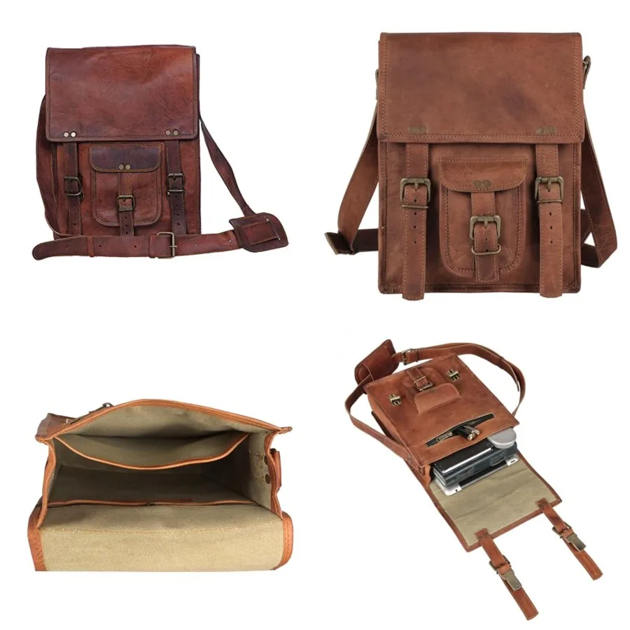 Leather crossbody bag messenger satchel tablet bag 11 Inch for men and women
Leather crossbody bag messenger satchel tablet bag 11 Inch for men and women