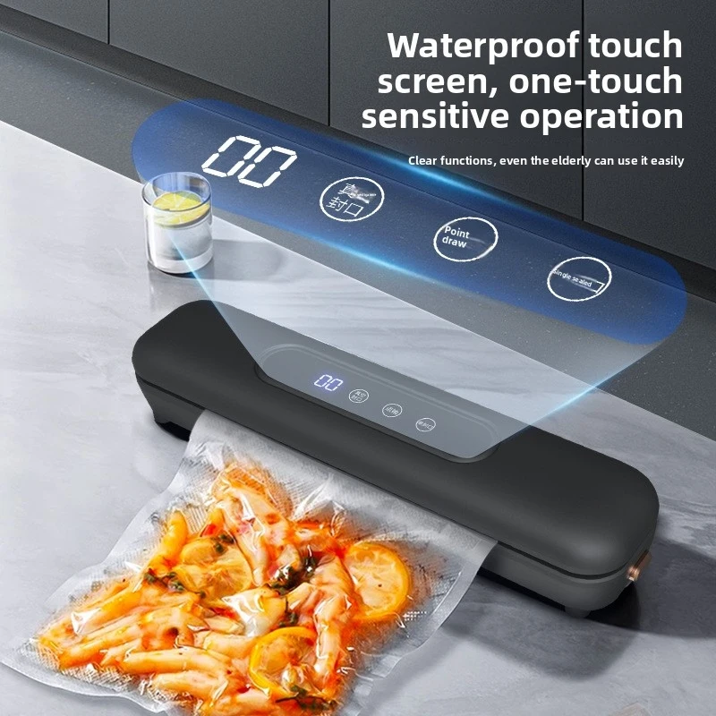 LCD Screen Vacuum Sealer, Automatic Small Household Food Packaging Machine for Fresh Preservation
LCD Screen Vacuum Sealer, Automatic Small Household Food Packaging Machine for Fresh Preservation