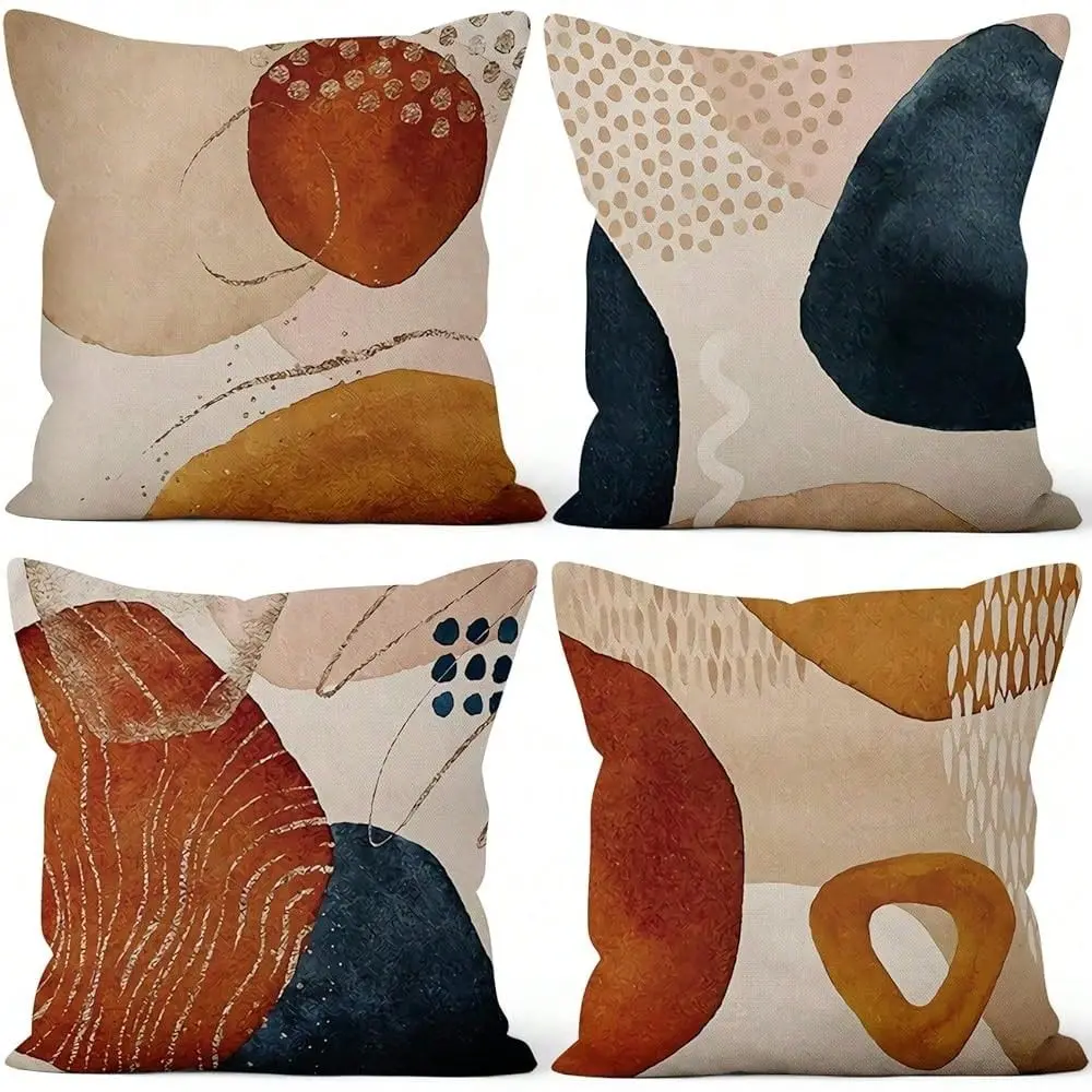 Pcs Set Boho Abstract Pillow Covers Bohemian Orange Navy Blue Golden Line Geometric Modern Home Decor Linen Throw Pillow Covers
Pcs Set Boho Abstract Pillow Covers Bohemian Orange Navy Blue Golden Line Geometric Modern Home Decor Linen Throw Pillow Covers