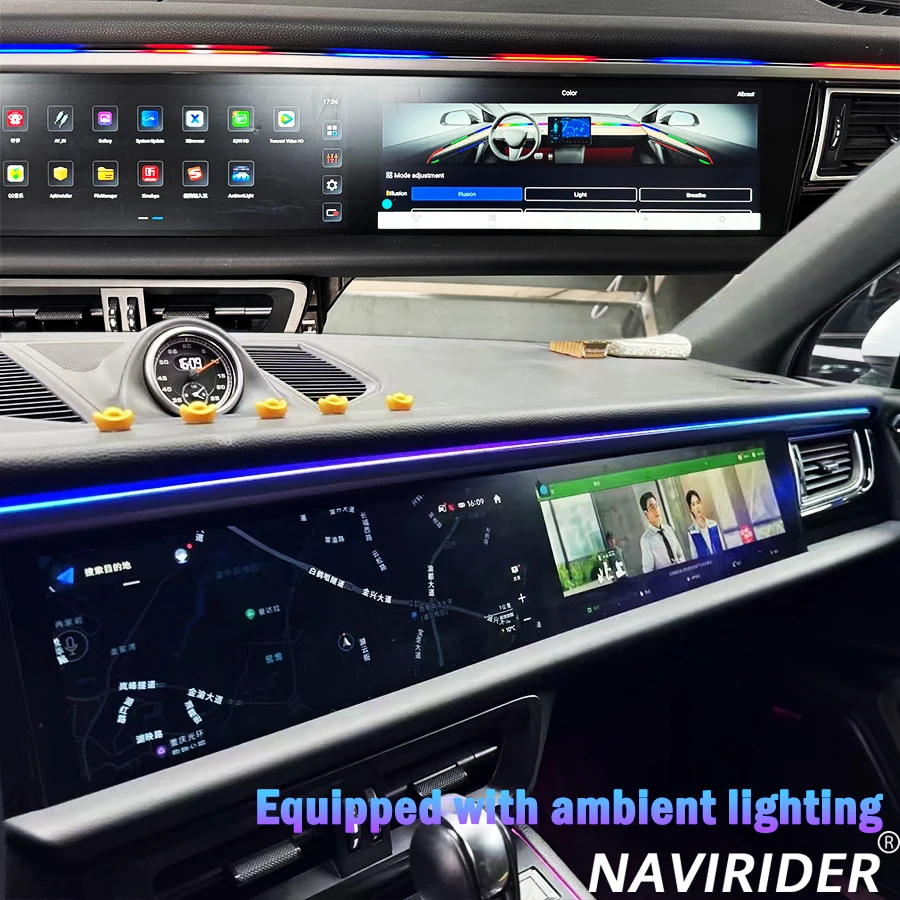 12,3 + 12,3-дюймовый двойной экран для Porsche Macan 2011-2017 2din Автомобильный GPS Мультимедийный видеоплеер Радио головное устройство Carplay Android 
12,3 + 12,3-дюймовый двойной экран для Porsche Macan 2011-2017 2din Автомобильный GPS Мультимедийный видеоплеер Радио головное устройство Carplay Android