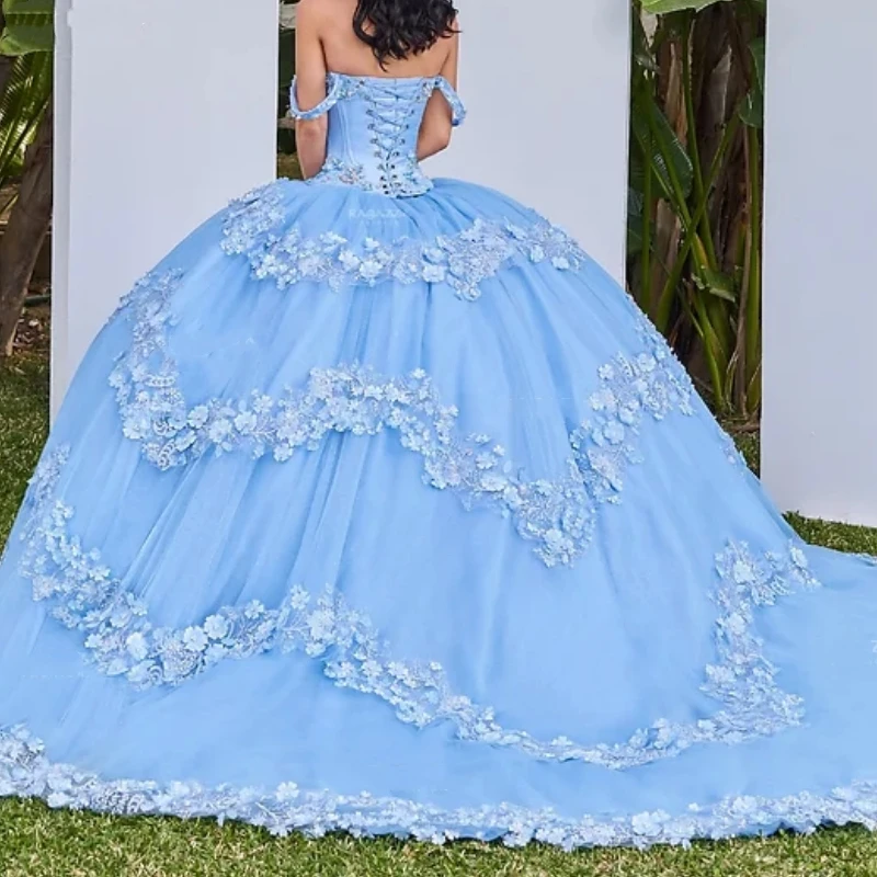 NA60 Customized Gorgeous Mexican Women Birthday Party Dress Prom Occasion Wear Lae Applique Ball Gown Vestido De xv Quinceanera
NA60 Customized Gorgeous Mexican Women Birthday Party Dress Prom Occasion Wear Lae Applique Ball Gown Vestido De xv Quinceanera