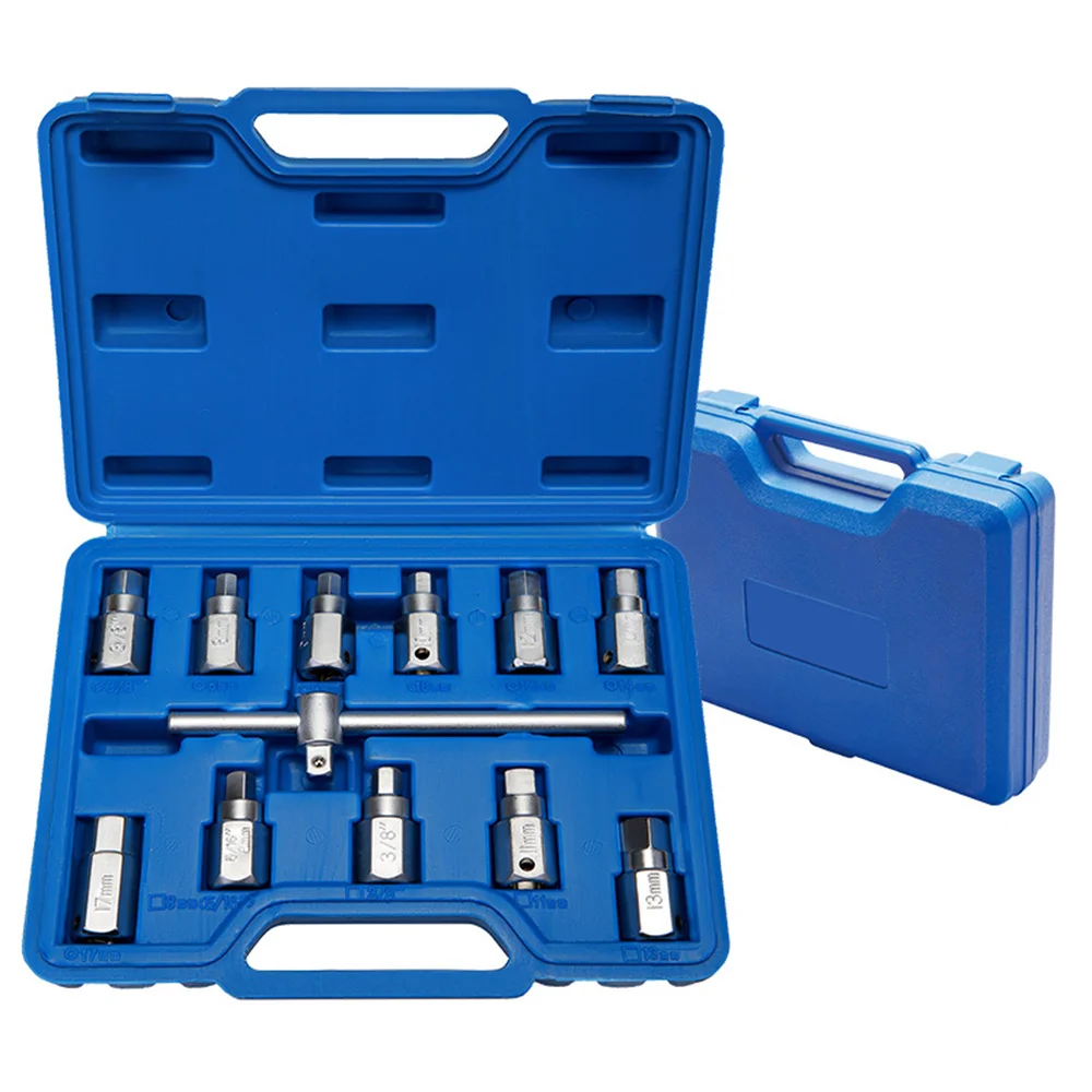 12 Piece Set Of Oil Pan Sleeve Four Corner Hexagonal Drain Tool Machine Repair
12 Piece Set Of Oil Pan Sleeve Four Corner Hexagonal Drain Tool Machine Repair