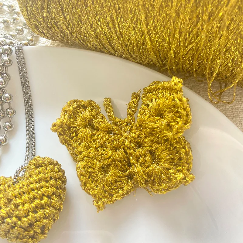 100g Glitter Sparkle Metallic Yarn for Knitting Crochet DIY Yarns Shinny Line for Knit Bag DIY Gold Silver Thread Sewing Hat Toy
100g Glitter Sparkle Metallic Yarn for Knitting Crochet DIY Yarns Shinny Line for Knit Bag DIY Gold Silver Thread Sewing Hat Toy