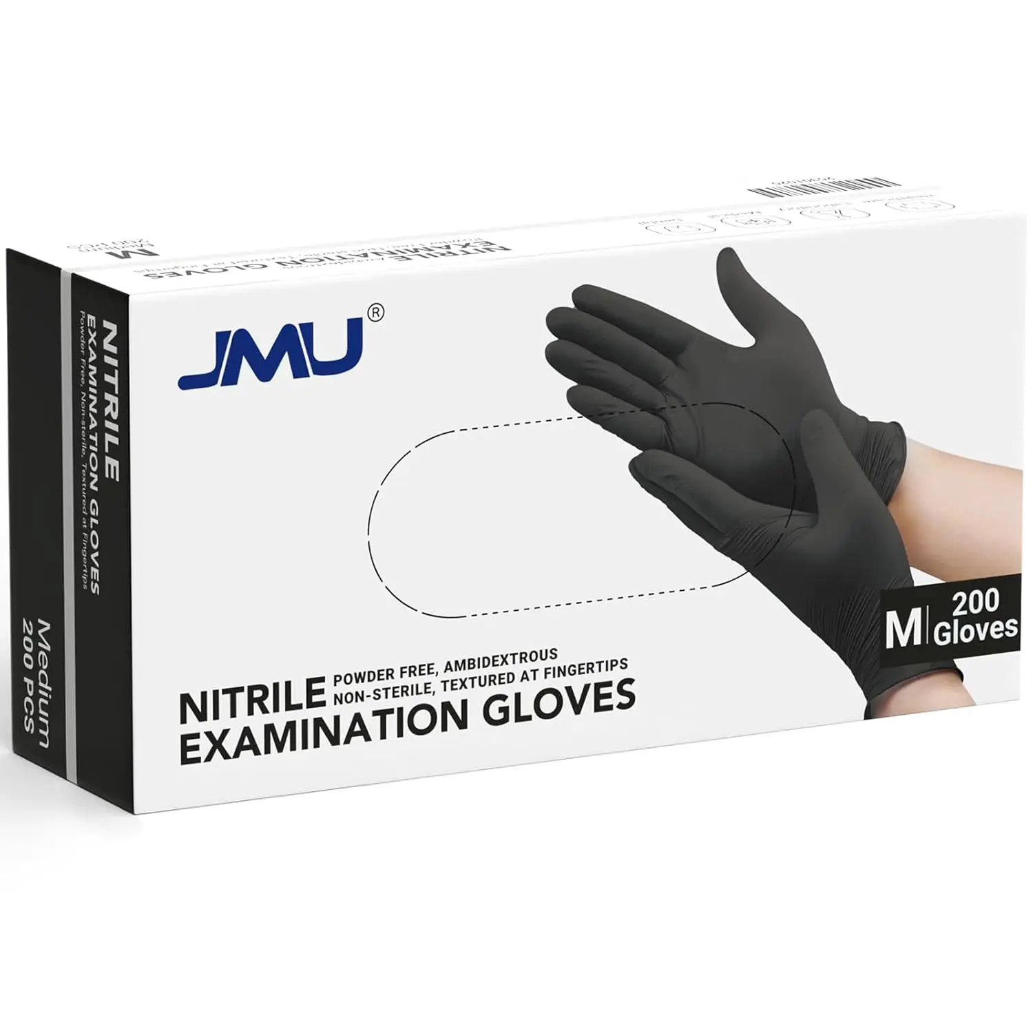 200 Count Black Nitrile Gloves, Medium, 3.5 Mil, Latex Free & Powder Free, Disposable
200 Count Black Nitrile Gloves, Medium, 3.5 Mil, Latex Free & Powder Free, Disposable