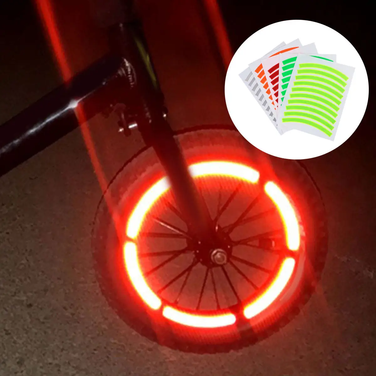 5Pcs Reflective Bike Stickers High Brightness Night Safety Warning Tape for Cycling Visibility Reflective Tape
5Pcs Reflective Bike Stickers High Brightness Night Safety Warning Tape for Cycling Visibility Reflective Tape