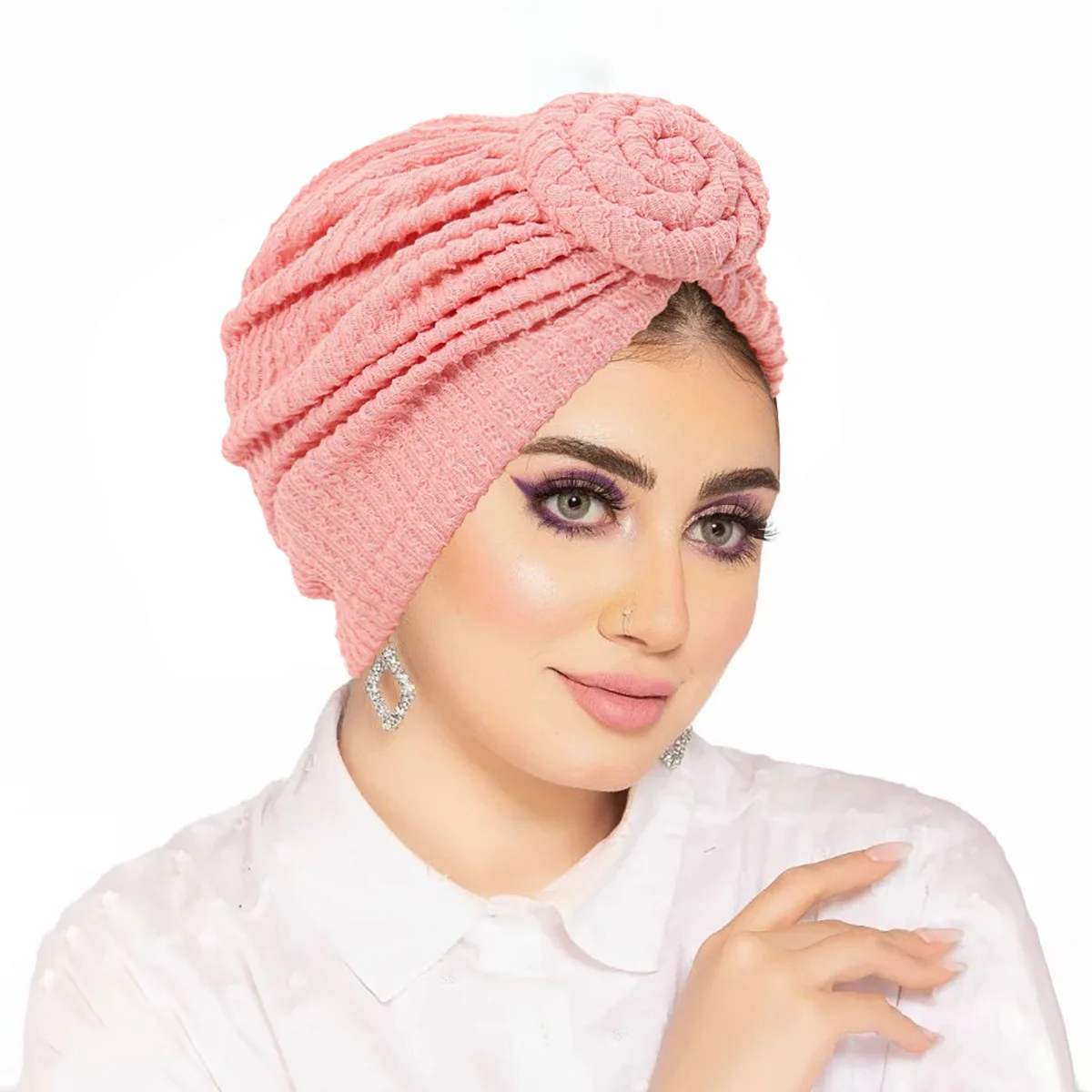 New Knotted Turban Indian Hat Women Muslim Hijab Headscarf Beanies Bonnet Chemo Cap Hair Loss Head Wrap Headwear Turbante Mujer
New Knotted Turban Indian Hat Women Muslim Hijab Headscarf Beanies Bonnet Chemo Cap Hair Loss Head Wrap Headwear Turbante Mujer