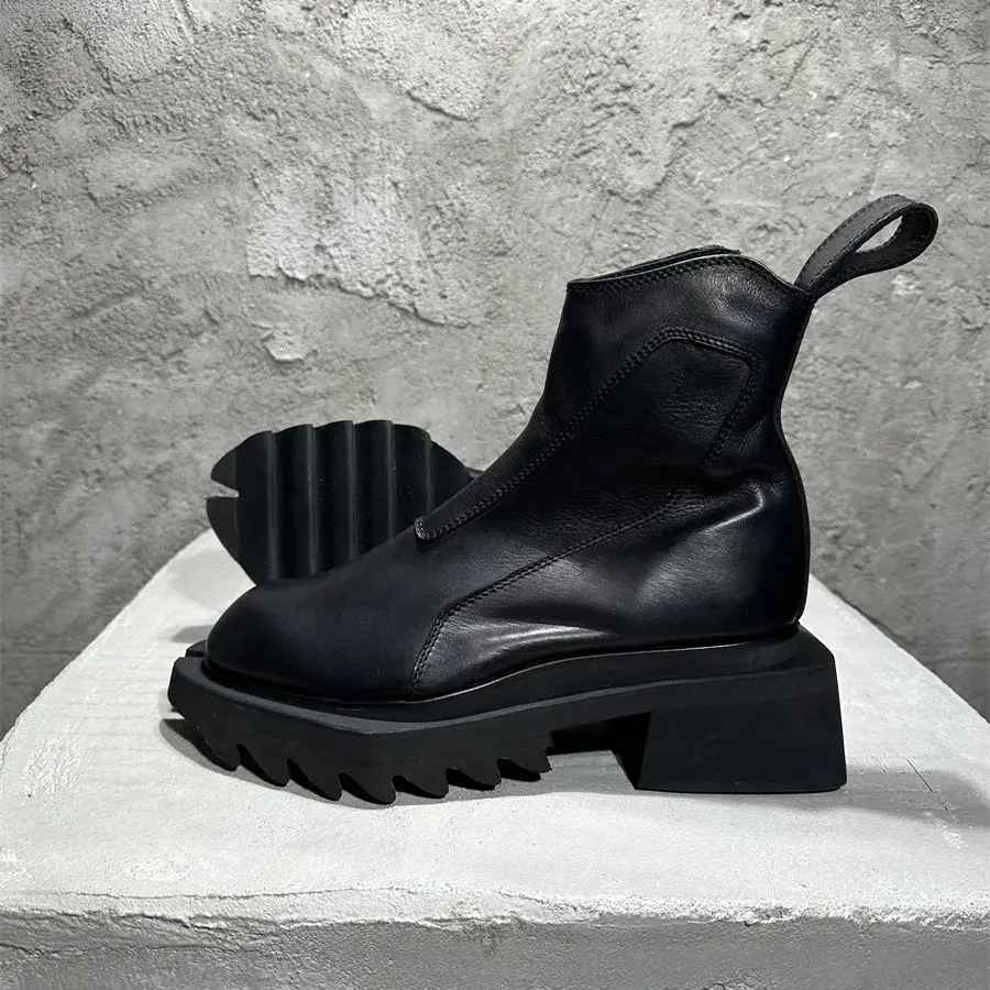 Handmade Designer Retro Thick Sole England Chealsea Boots Genuine Leather Rock Street Botas
Handmade Designer Retro Thick Sole England Chealsea Boots Genuine Leather Rock Street Botas