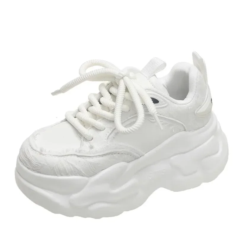 Women High Platform Casual Leather Shoes New Autumn Lace-up Chunky Sneakers 7CM Wedges Hidden Heels Leisure White Shoes Woman
Women High Platform Casual Leather Shoes New Autumn Lace-up Chunky Sneakers 7CM Wedges Hidden Heels Leisure White Shoes Woman