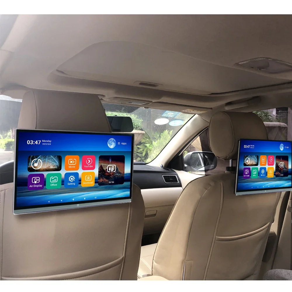 Touch Car Headrest Monitor 13.3 inch IPS 4K Video Player Android 11 Wifi Game Remote Control HD MI IR AV FM USB RAM 2G/32GB ROM
Touch Car Headrest Monitor 13.3 inch IPS 4K Video Player Android 11 Wifi Game Remote Control HD MI IR AV FM USB RAM 2G/32GB ROM