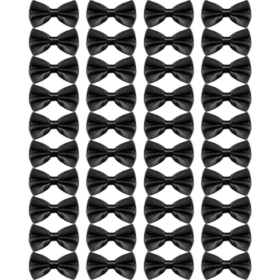 40 Pcs Bow Tie for Men Bulk Pre-tied Adjustable Satin Tuxedos Bowtie for Wedding Party Formal
40 Pcs Bow Tie for Men Bulk Pre-tied Adjustable Satin Tuxedos Bowtie for Wedding Party Formal