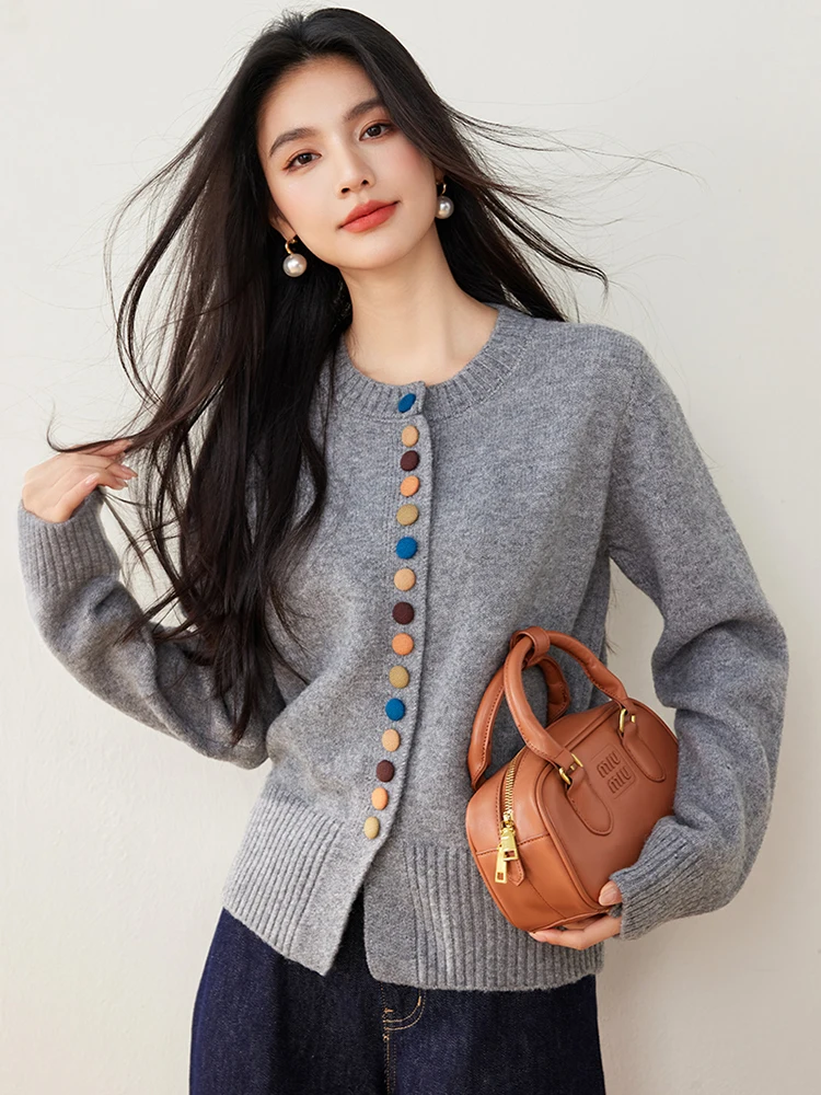 Elegant Long Sleeve O-Neck Sweaters Women Autumn Winter Fashion Single Breasted Knitted Cardigan Loose Sweater Top
Elegant Long Sleeve O-Neck Sweaters Women Autumn Winter Fashion Single Breasted Knitted Cardigan Loose Sweater Top