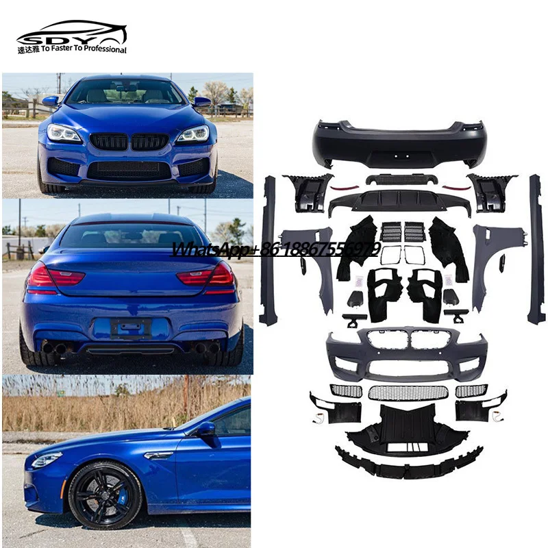 F06 F12 F13 Upgrade M6 Style Front Lip Rear Bumper Side Skirt Fender Full Body Kit for 6 Series F06 F12 F13
F06 F12 F13 Upgrade M6 Style Front Lip Rear Bumper Side Skirt Fender Full Body Kit for 6 Series F06 F12 F13