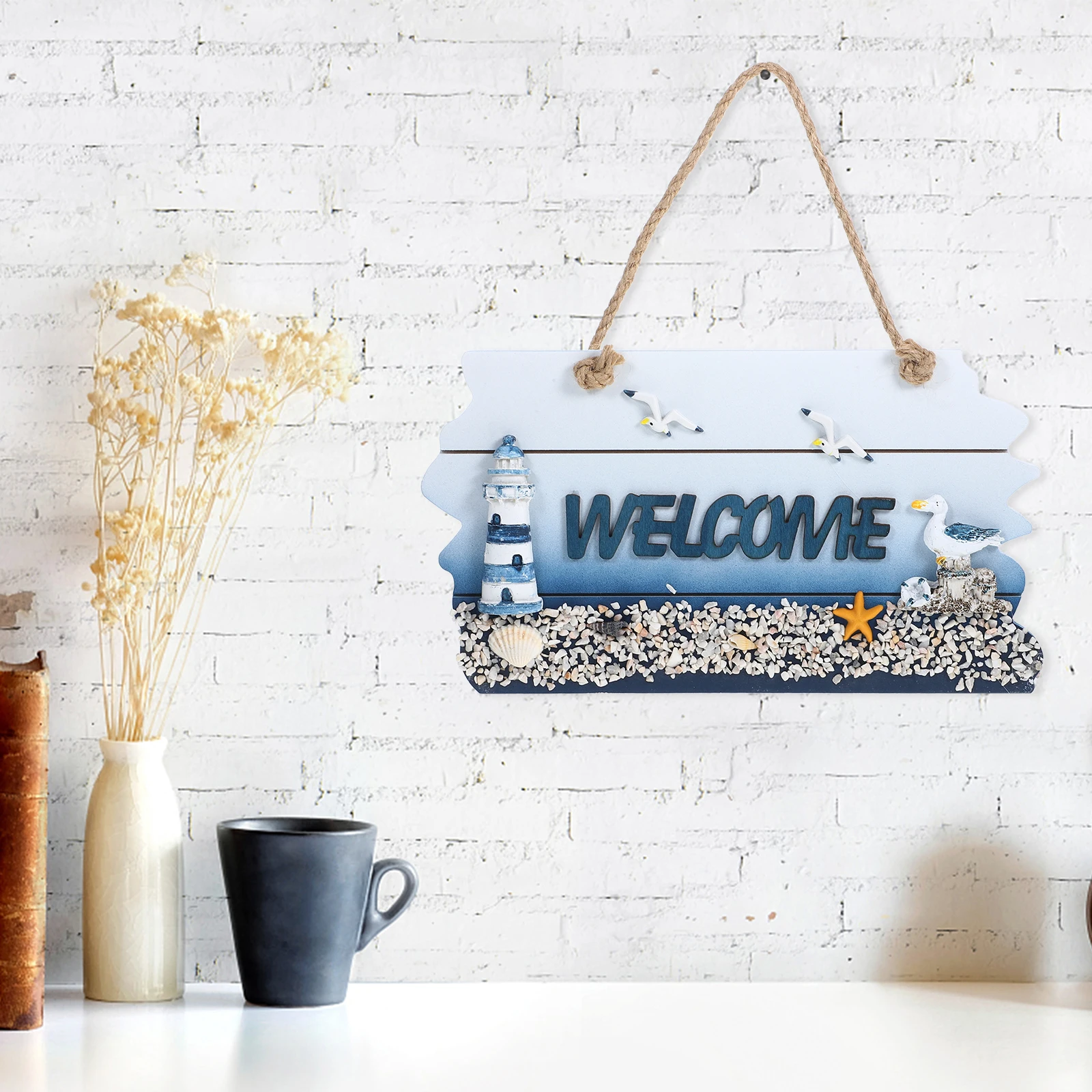 Mediterranean Style Pine Wood Door Mantel Wall Party Home Hanging Porch Welcome Sign Beach Door Sign Signs
Mediterranean Style Pine Wood Door Mantel Wall Party Home Hanging Porch Welcome Sign Beach Door Sign Signs