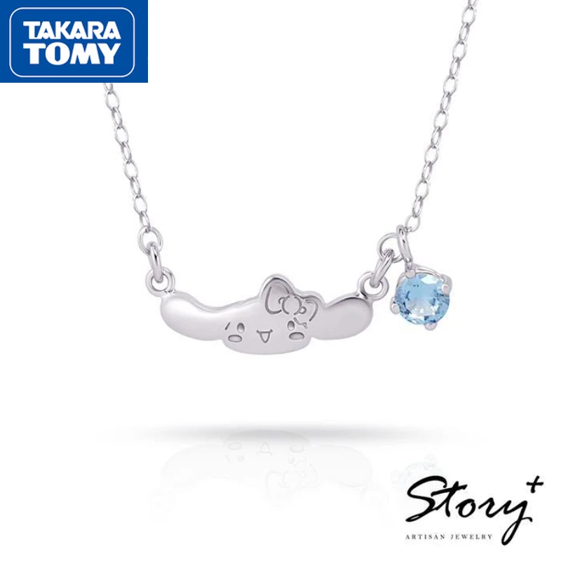 TAKARA TOMY New Hello Kitty Blue Diamond Cute Sweet 925 Silver Lightweight Woman Necklace Girls Elegant Daily Accessories
TAKARA TOMY New Hello Kitty Blue Diamond Cute Sweet 925 Silver Lightweight Woman Necklace Girls Elegant Daily Accessories
