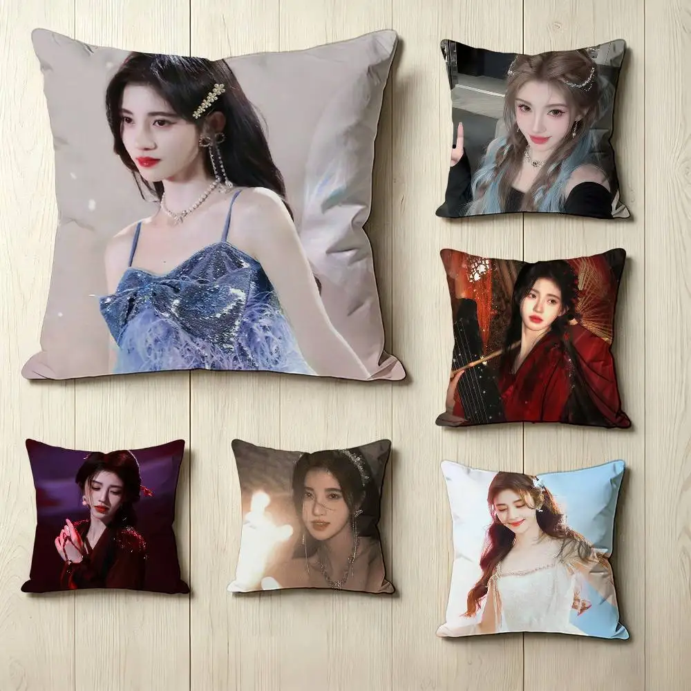 Pop singer and actress K-Kiku J-Jingyi Pillow Case Square Double-Sided Sofa Cushion Cover Bedroom Bedside Pillow
Pop singer and actress K-Kiku J-Jingyi Pillow Case Square Double-Sided Sofa Cushion Cover Bedroom Bedside Pillow