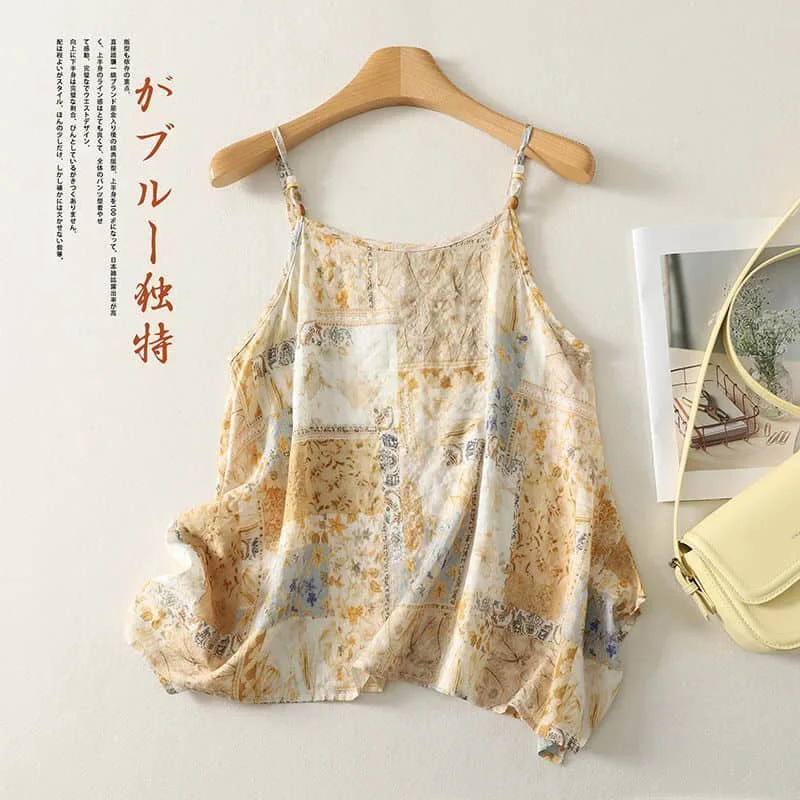 Literary Tank Tops Linen Printed Minimalism Korean Style Camis Casual Elegant Sleeveless Shirts 2026 Summer Clothes for Women
Literary Tank Tops Linen Printed Minimalism Korean Style Camis Casual Elegant Sleeveless Shirts 2026 Summer Clothes for Women