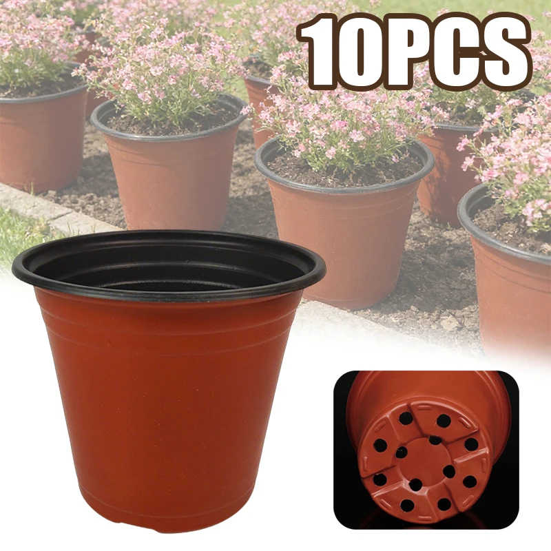 Reusable Soft Plastic Plant Pots Nursery Containers with Drainage Holes for Seed Starting Flower Succulent Vegetable Growing
Reusable Soft Plastic Plant Pots Nursery Containers with Drainage Holes for Seed Starting Flower Succulent Vegetable Growing