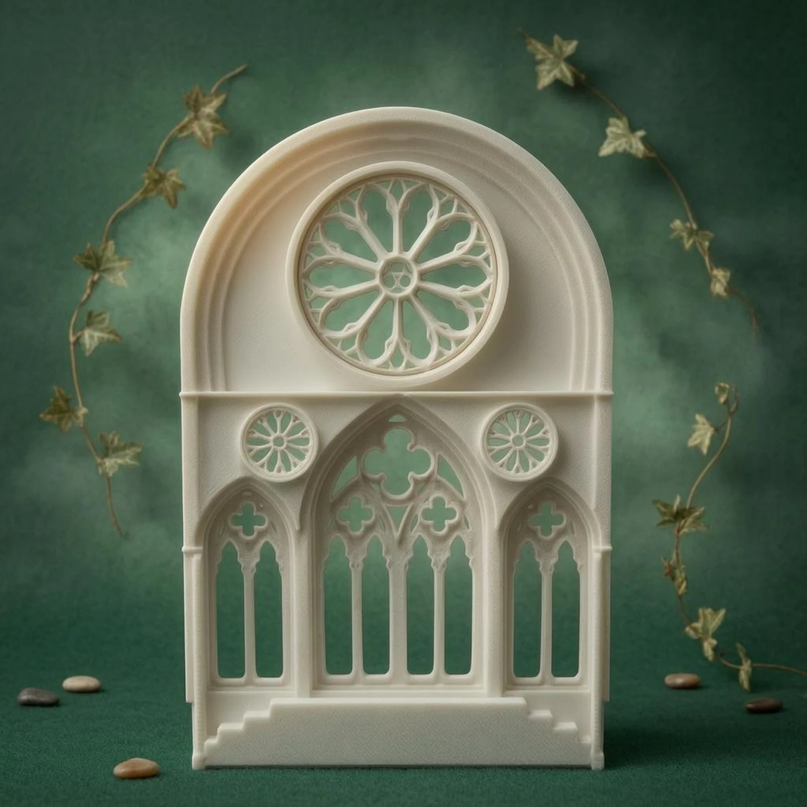 Gothic-Style Window Panel Miniature Cathedral Facade Rose Window Panel Pointed Arch Dollhouse Decor Arched Top
Gothic-Style Window Panel Miniature Cathedral Facade Rose Window Panel Pointed Arch Dollhouse Decor Arched Top