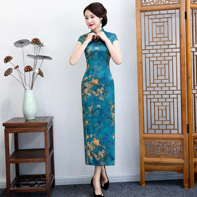 Yourqipao, лето 2022, синее длинное платье Cheongsam, достойное элегантное вечернее платье Ципао в китайском традиционном стиле для женщин
Yourqipao, лето 2022, синее длинное платье Cheongsam, достойное элегантное вечернее платье Ципао в китайском традиционном стиле для женщин