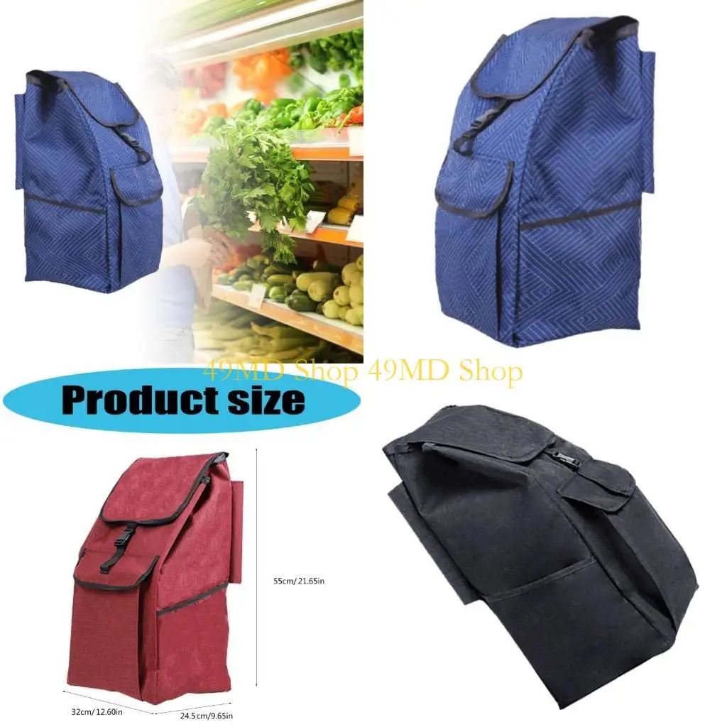 49MD Oxford Cloth Shopping Cart Bag Practical and Friendly Large Capacity Replacement Trolley Bag for Home Utility Carts
49MD Oxford Cloth Shopping Cart Bag Practical and Friendly Large Capacity Replacement Trolley Bag for Home Utility Carts