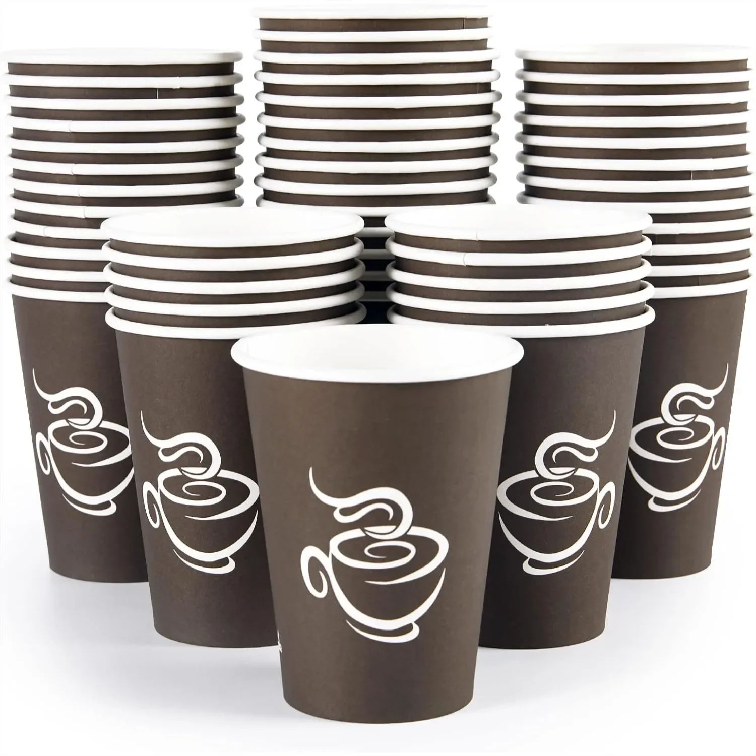 12 oz Brown Disposable Paper Cups, 240 Pack for Hot Coffee, Perfect for Parties and Travel
12 oz Brown Disposable Paper Cups, 240 Pack for Hot Coffee, Perfect for Parties and Travel