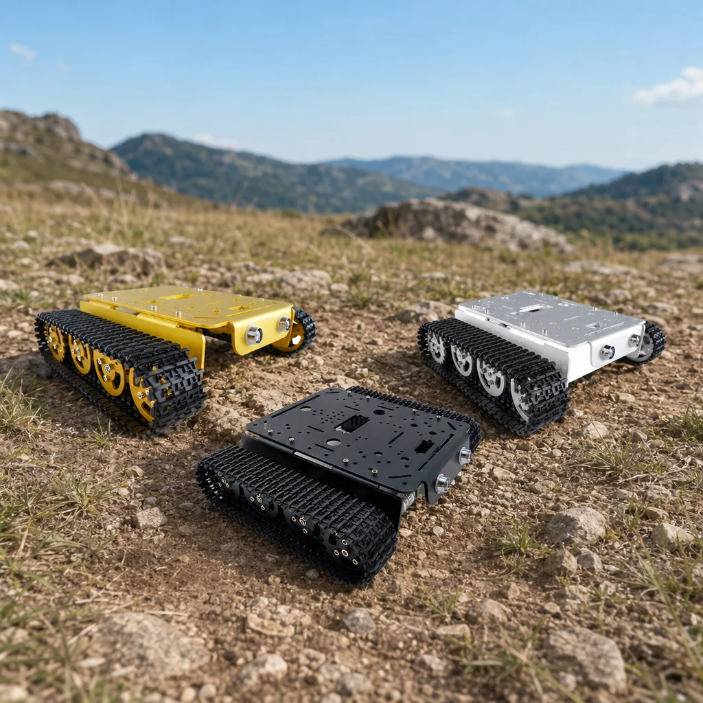 Tracked Tank Car Chassis, Metal/Plastic Tracks, Plastic Wheels, DIY Model
Tracked Tank Car Chassis, Metal/Plastic Tracks, Plastic Wheels, DIY Model