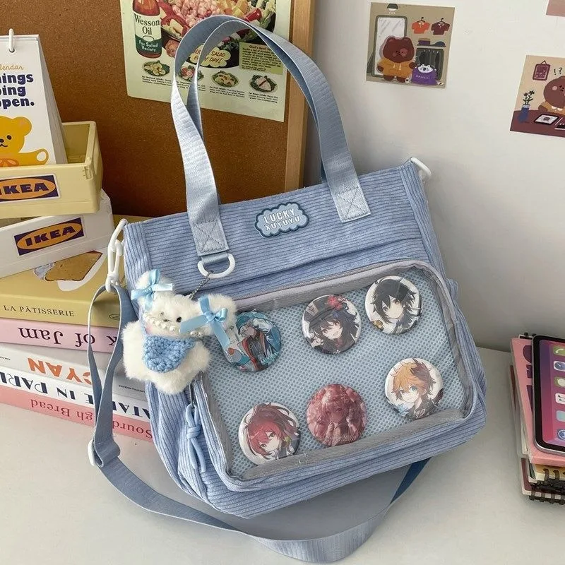 Richme Harajuku Y2K Women Tote Bags Casual Dopamine Corduroy DIY Anime Badge Ita Bag Female Daily Crossbody Shoulder Bolso Mujer
Richme Harajuku Y2K Women Tote Bags Casual Dopamine Corduroy DIY Anime Badge Ita Bag Female Daily Crossbody Shoulder Bolso Mujer
