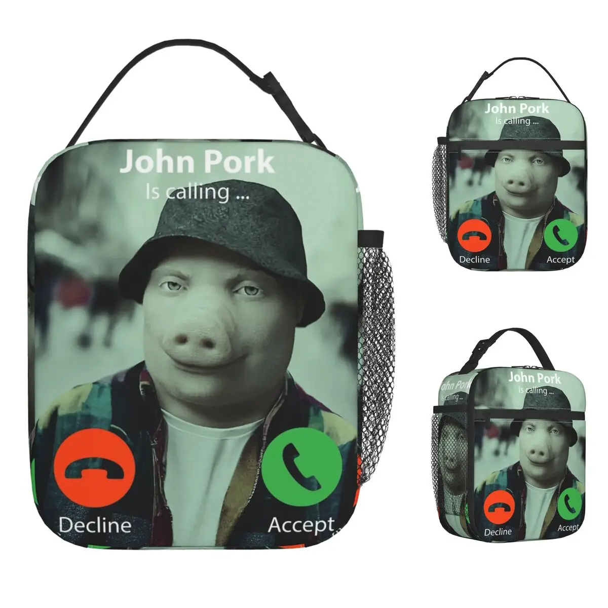 John Pork Is Calling Lunch Bag Vintage Lunch Box Picnic Portable Insulated Tote Food Bags For Child Oxford Design Cooler Bag
John Pork Is Calling Lunch Bag Vintage Lunch Box Picnic Portable Insulated Tote Food Bags For Child Oxford Design Cooler Bag