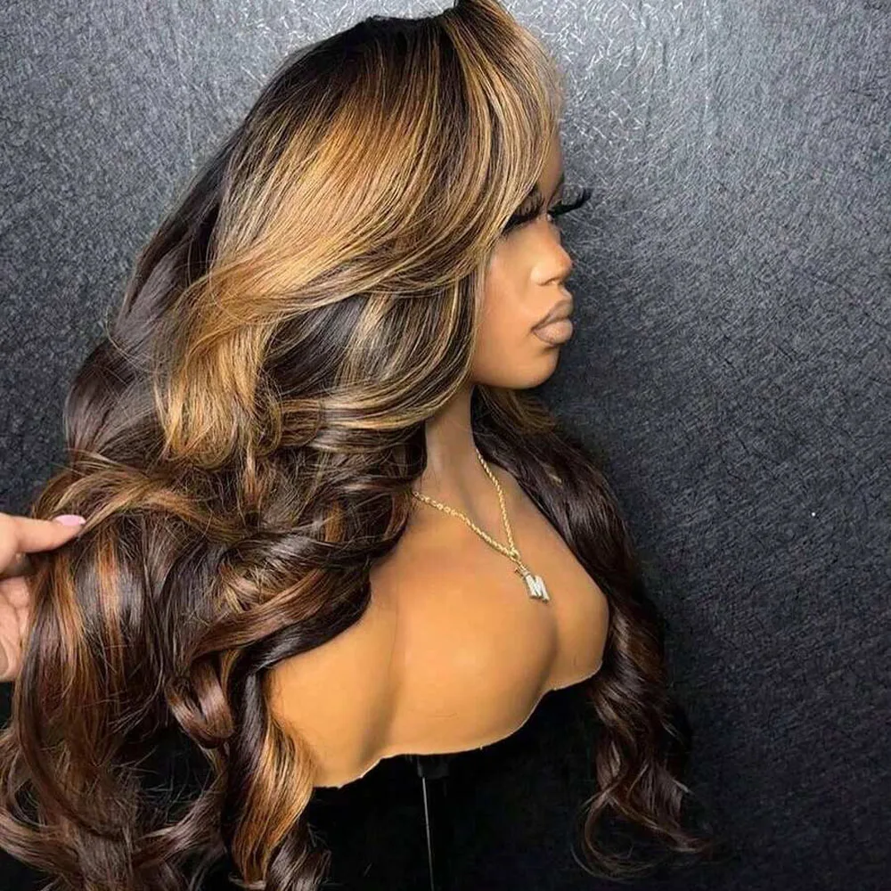P4/27 Highlight Brown Body Wave 13x4 Парик из натуральных волос Медовый блондин Цвет 5x5 HD Кружева Предварительно выщипанные 16 34-дюймовые парики для женщин
P4/27 Highlight Brown Body Wave 13x4 Парик из натуральных волос Медовый блондин Цвет 5x5 HD Кружева Предварительно выщипанные 16 34-дюймовые парики для женщин