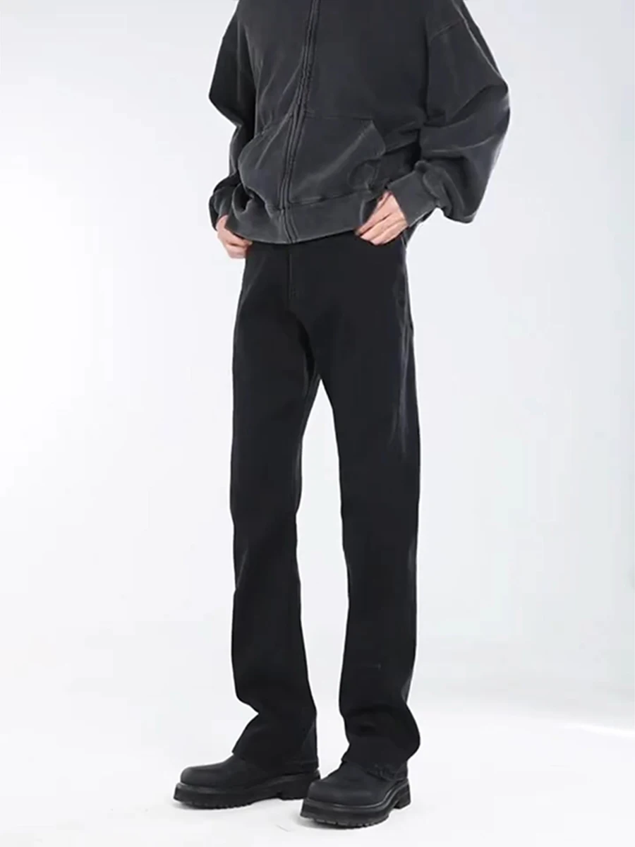 Мужские джинсы Cleanfit с флисовой подкладкой, утепленные, американского стиля, черные, из денима, с эффектом похудения, эластичные, расклешенные, прямого кроя, для зимы
Мужские джинсы Cleanfit с флисовой подкладкой, утепленные, американского стиля, черные, из денима, с эффектом похудения, эластичные, расклешенные, прямого кроя, для зимы