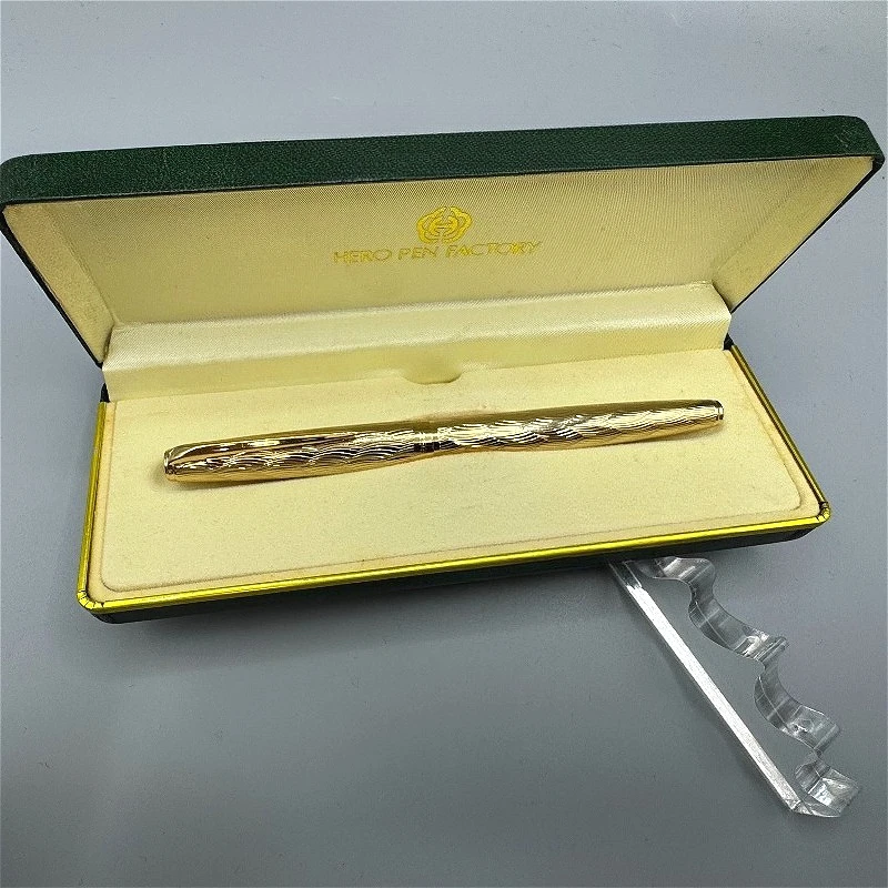 90s Retro Hero 100 Pen Hooded Nib Large Ripple Design Iridium Gold Pen Classic Metal Pen Holder Practice Ink Pens Luxury Gift
90s Retro Hero 100 Pen Hooded Nib Large Ripple Design Iridium Gold Pen Classic Metal Pen Holder Practice Ink Pens Luxury Gift