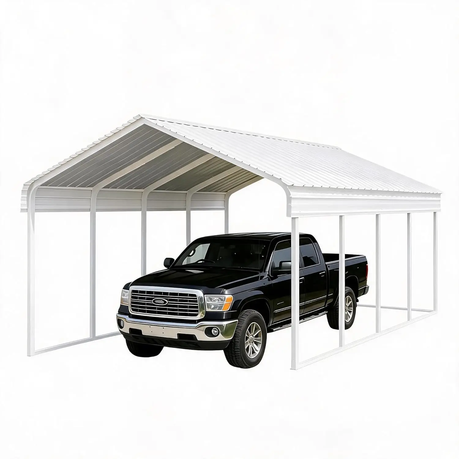 10x15 ft Heavy Duty Metal Carport Kit, Galvanized Steel Frame Car Port Canopy, Steel Garage Cover for All-Weather -, Customized
10x15 ft Heavy Duty Metal Carport Kit, Galvanized Steel Frame Car Port Canopy, Steel Garage Cover for All-Weather -, Customized