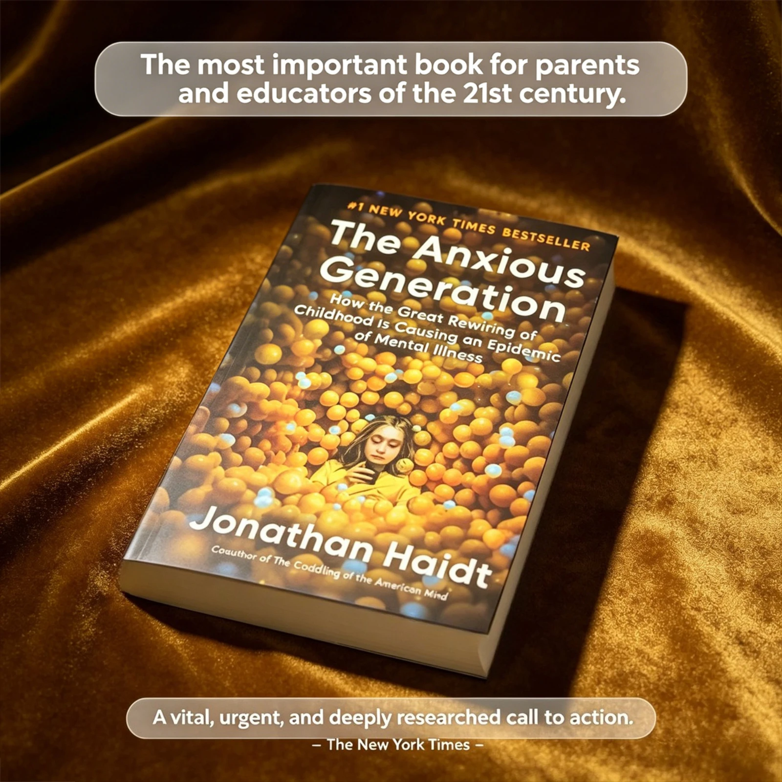 The Anxious Generation By Jonathan Haidt, Mental Health Book on Childhood & Mental Illness Epidemic
The Anxious Generation By Jonathan Haidt, Mental Health Book on Childhood & Mental Illness Epidemic