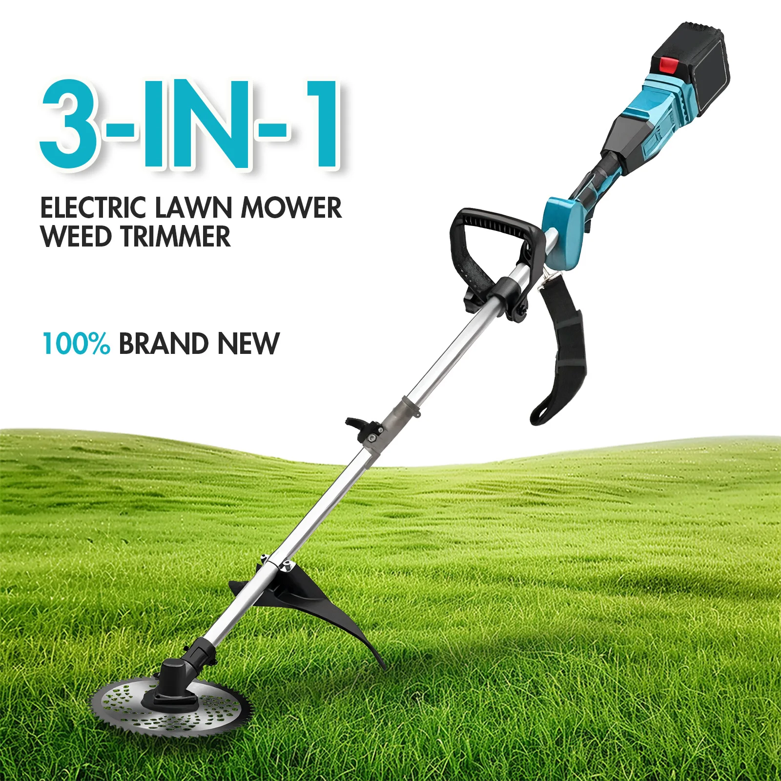 3-in-1 1380W Electric Lawn Mower and Weed Trimmer 20V Cordless Weed Cutter n Edger With 3.0Ah Battery Charger for Yard Garden
3-in-1 1380W Electric Lawn Mower and Weed Trimmer 20V Cordless Weed Cutter n Edger With 3.0Ah Battery Charger for Yard Garden