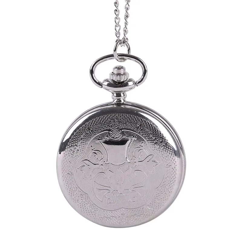 Silver embossed classical fine pattern pocket watch Large small shield flip pocket watch Classical men and women gift pocket wat
Silver embossed classical fine pattern pocket watch Large small shield flip pocket watch Classical men and women gift pocket wat