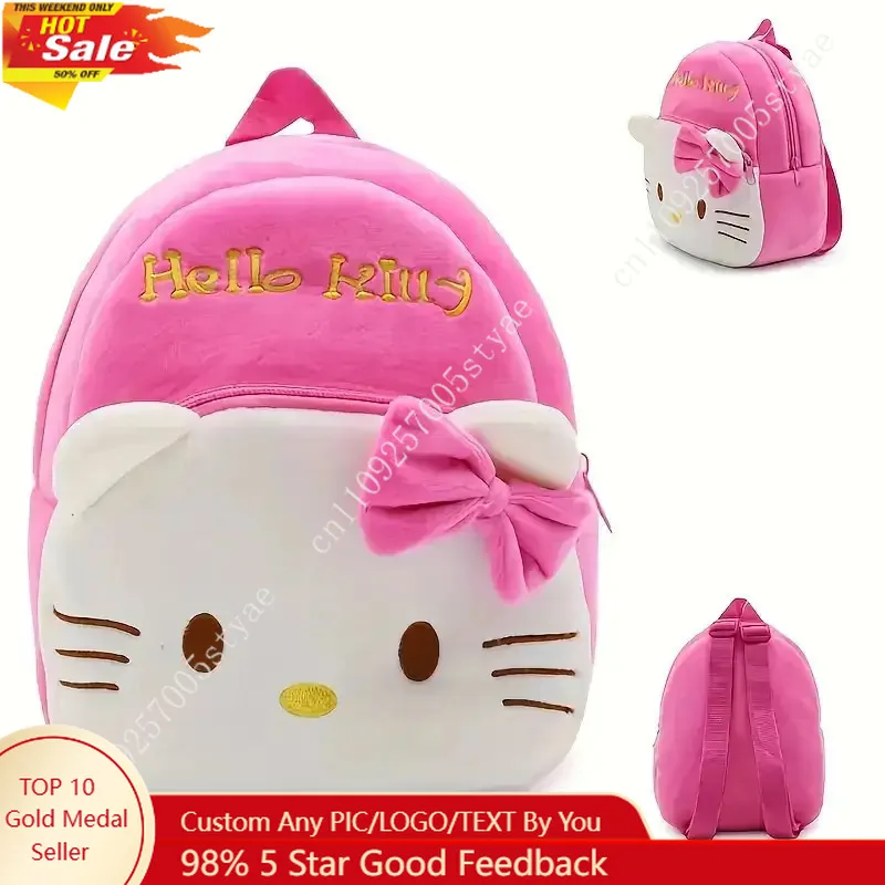 Women's Fashion Backpack Sanlio Hello Kitty Backpack Handbag Cute Anime Plush Schoolbag with Heart Bow Design Adjustable
Women's Fashion Backpack Sanlio Hello Kitty Backpack Handbag Cute Anime Plush Schoolbag with Heart Bow Design Adjustable