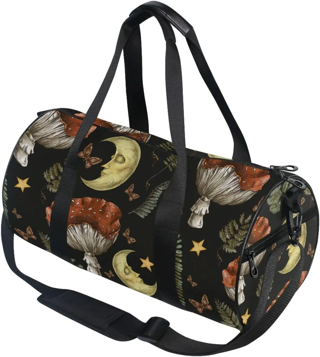 Vintage Magic Forest Moon Mushroom Round Duffel Lightweight with Inner Pocket Gym Bag for Men Women Duffle Bag for Travel Sports
Vintage Magic Forest Moon Mushroom Round Duffel Lightweight with Inner Pocket Gym Bag for Men Women Duffle Bag for Travel Sports